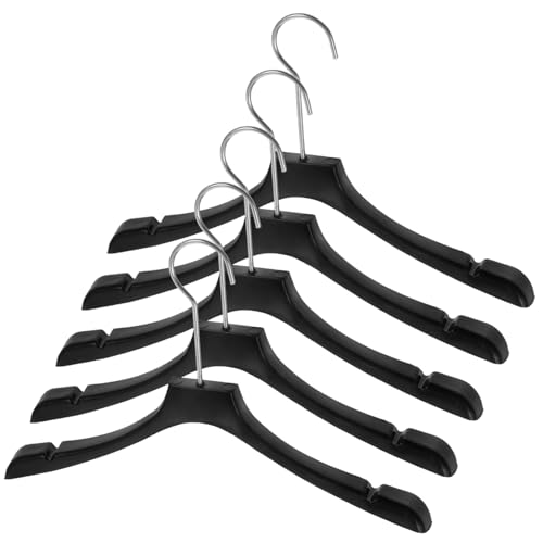 HANABASS 5 Stück Mini Puppenkleiderbügel aus Metall und Kunststoff Praktische Kleiderständer für Puppenhaus Stabil und Platzsparend für Puppenmode und Zubehör von HANABASS
