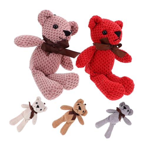 HANABASS 5 Stück Plüschspielzeugpuppe süßer Bär ausgestopftes Bärenpuppenspielzeug tierisches Plüschtier Sofa -Dekoration trägt Masse Kuscheltier Couch-Stoffbär tragbarer ausgestopfter Bär HANABASS 5 Stück Plüschspielzeugpuppe süßer Bär ausgestopftes Bärenpuppenspielzeug tierisches Plüschtier Sofa -Dekoration trägt Masse Kuscheltier Couch-Stoffbär tragbarer ausgestopfter Bär von HANABASS