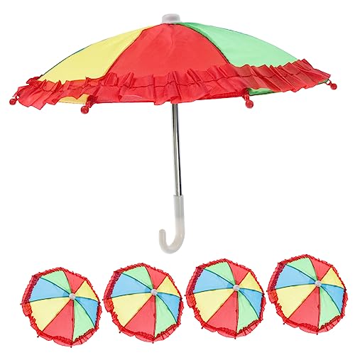 HANABASS 5 Stück Regenschirm für für kinderspielzeug Kid Toys small Umbrella bunter Regenschirm Toys Regenschirm-Modell Regenschirm-Stütze Partygeschenk Plastik von HANABASS