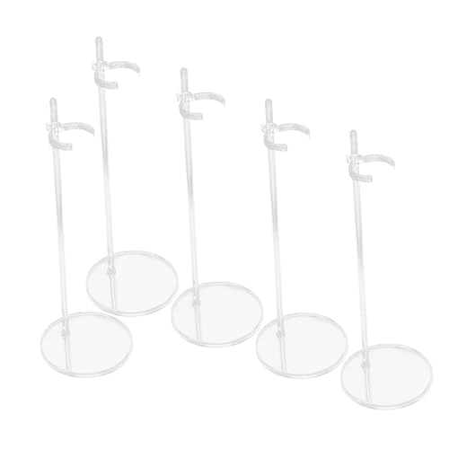 HANABASS 5 Stück Spielzeugpuppenständer Transparenter Taillenständer 5st Halter Unser Kaiser Puppe Unterstützt Gestell Puppe Mannequin-Modell Puppenbasis Stützständer Für Puppen Anzeige Abs von HANABASS