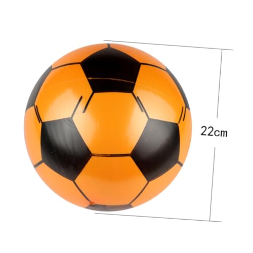HANABASS 5 Stück Teiliges Aufblasbares Hüpfball Interaktiver Gummiball Fußballspielzeug Robustes PVC Material für Drinnen und Draußen Bunte Farben Spielerisch Sport und Zufällige Farbe von HANABASS