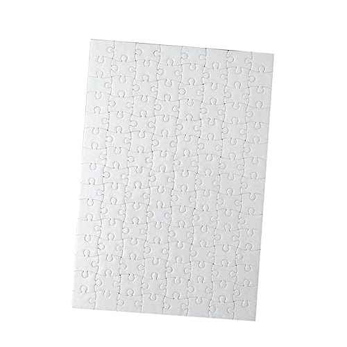 HANABASS 5 Stück Teiliges Blanko Puzzle aus Praktischem Papier zum Selbstgestalten Vorgefertigte Puzzleteile mit zum Bemalen mit Stiften und Farbe DIY Kreativspiel für Erwachsene von HANABASS