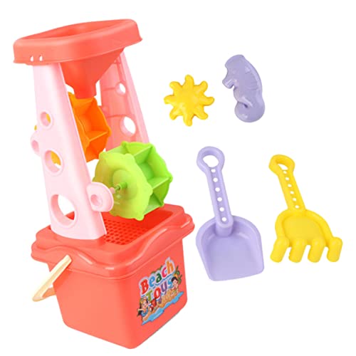 HANABASS 5 Stück Teiliges Eltern Junge Mädchen Strandspielzeug mit Sandspielzeug Sandtrolley Sanduhr und Interaktives für Strand Bunten Farben HANABASS 5 Stück Teiliges Eltern Junge Mädchen Strandspielzeug mit Sandspielzeug Sandtrolley Sanduhr und Interaktives für Strand Bunten Farben von HANABASS