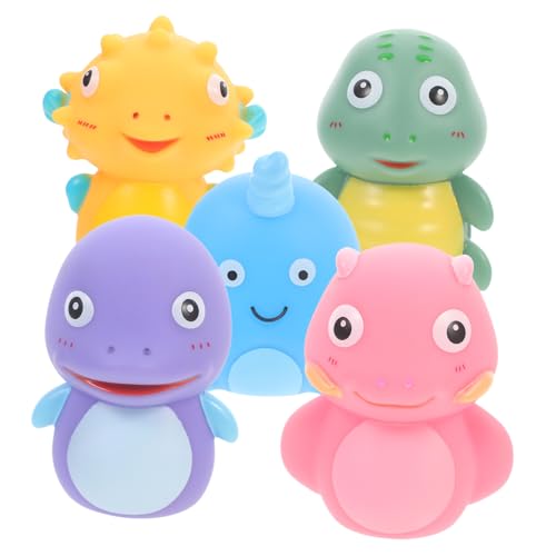 HANABASS 5 Stück Teiliges Fingerpuppen Meerestiere aus Weichem Interaktive Handpuppen für Rollenspiele Geschichten Erzählen Pädagogisches für Junge Mädchen und Kleinkinder von HANABASS