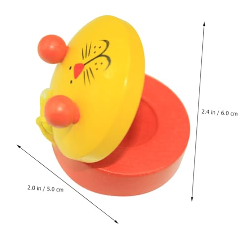 HANABASS 5 Stück Teiliges Holzspielzeug Musikinstrumente Bunte Kastagnetten für Musikalischen und Sinnesentwicklung HANABASS 5 Stück Teiliges Holzspielzeug Musikinstrumente Bunte Kastagnetten für Musikalischen und Sinnesentwicklung von HANABASS
