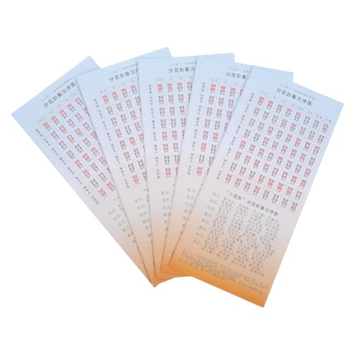 HANABASS 5 Stück Teiliges I Ching Buchset mit Hexagrammen Illustrierte Anleitung zur Weissagung und Interpretation für Anfänger und Fortgeschrittene Umfassender Referenzleitfaden für von HANABASS