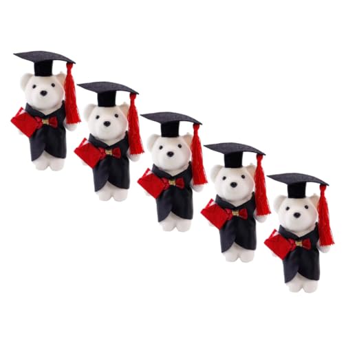 HANABASS 5 Stück Teiliges Mini Plüschbären Blumenstrauß Dekoration Niedliche Abschlussbären für DIY Party und Wohnungsdeko Familien und Freunde HANABASS 5 Stück Teiliges Mini Plüschbären Blumenstrauß Dekoration Niedliche Abschlussbären für DIY Party und Wohnungsdeko Familien und Freunde von HANABASS