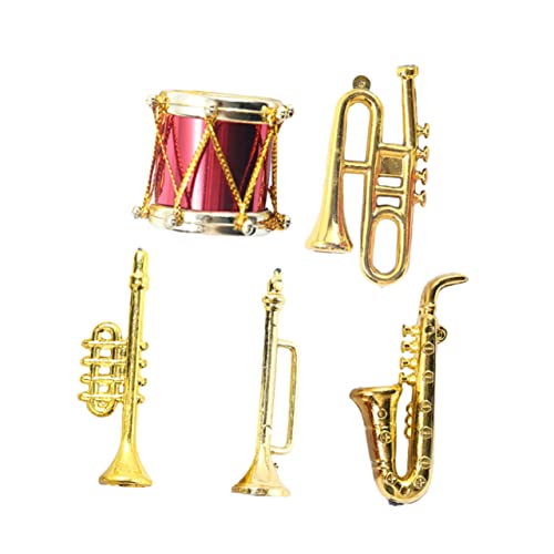 HANABASS 5 Stück Teiliges Miniatur Musikinstrumenten Set aus Robustem Detailgetreue Modellspielzeuge für Kreative Geburtstags Musikalischen HANABASS 5 Stück Teiliges Miniatur Musikinstrumenten Set aus Robustem Detailgetreue Modellspielzeuge für Kreative Geburtstags Musikalischen von HANABASS
