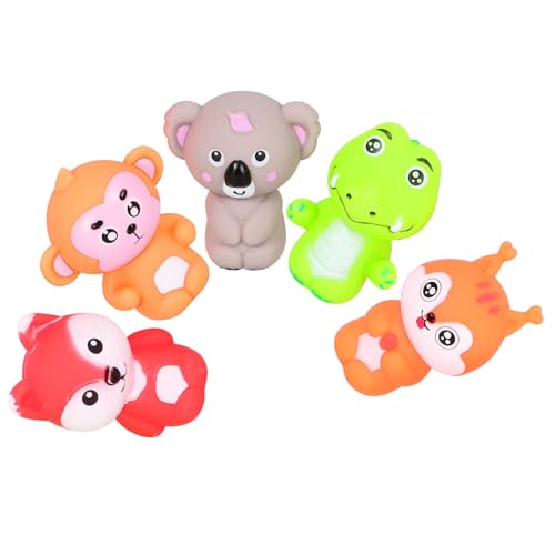 HANABASS 5 Stück Teiliges PVC Fingerpuppen Tiere Cartoon Finger für Erzählspielzeug Weiches Material für Interaktives und Frühe Bildung von HANABASS