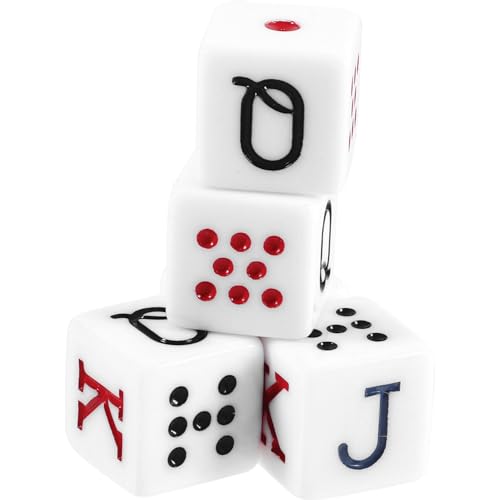 HANABASS 5 Stück Teiliges Pokerwürfel Seitige Strapazierfähige Würfel für Ktv Partys Bars und Brettspiele Lustige Spielrequisiten für Unvergessliche HANABASS 5 Stück Teiliges Pokerwürfel Seitige Strapazierfähige Würfel für Ktv Partys Bars und Brettspiele Lustige Spielrequisiten für Unvergessliche von HANABASS