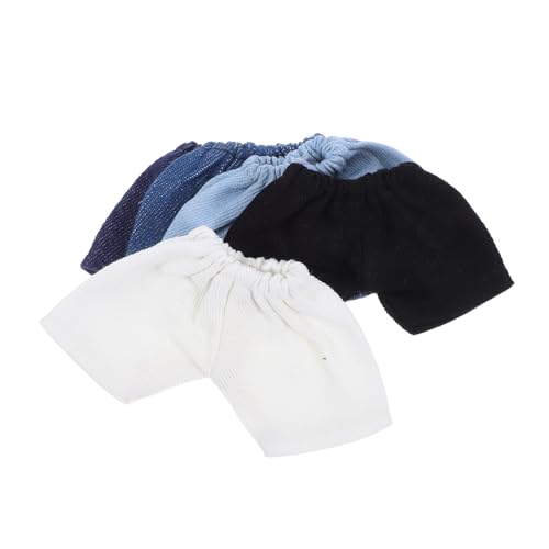 HANABASS 5 Stück Teiliges Puppen Shorts Weiche Mini Hose mit Elastischem Bequeme Baumwoll Puppenhose für Kuschelpuppen Modische Farbige Kurze Hosen für Puppen von HANABASS