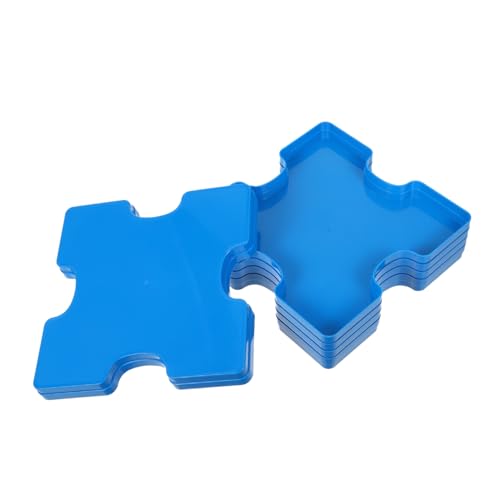 HANABASS 5 Stück Teiliges Puzzle Stapelbare Aufbewahrungsplatten mit Deckeln für DIY Bastelprojekte und Haushaltsorganisation Robust und Vielseitig für Puzzle Perlen und Kleinteile von HANABASS