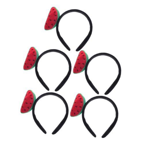 HANABASS 5 Stück Teiliges Wassermelonen Haarband mit Realistischem Design Bunte Verspielte Stirnbänder für Damen und Mädchen als Party und Halloween Accessoire Sommerlich und Auffällig HANABASS 5 Stück Teiliges Wassermelonen Haarband mit Realistischem Design Bunte Verspielte Stirnbänder für Damen und Mädchen als Party und Halloween Accessoire Sommerlich und Auffällig von HANABASS