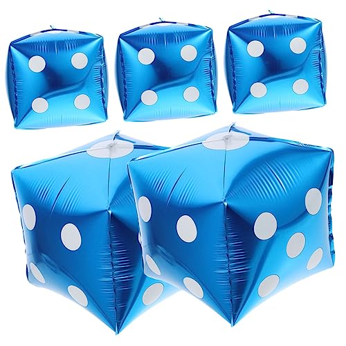 HANABASS 5 Stück Teiliges Würfelballon Thema Partydekoration Folienballons für Geburtstagsfeiern Kreative Raumgestaltung und Festlichkeit HANABASS 5 Stück Teiliges Würfelballon Thema Partydekoration Folienballons für Geburtstagsfeiern Kreative Raumgestaltung und Festlichkeit von HANABASS