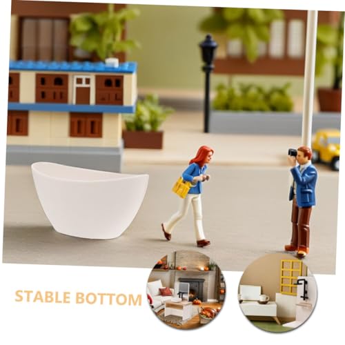 HANABASS 5 Teiliges Duschpuppen Realistisches Rack Zubehör Rollenspielhaus – Puppenhaus Handtuch Badewanne Simulation Toilette Möbel Badezimmer Layout Halter Maßstab Zubehör von HANABASS