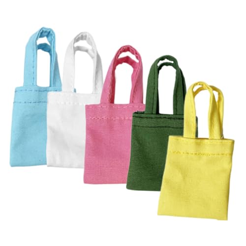 HANABASS 5 Teiliges Puppenhauszubehör Mini Puppenhandtasche Unsere Kleinen Miniaturen Für Kleine Mädchen Für Wenig Material Puppenhauspuppe Cartoon Tasche Puppen Ankleidetasche Mini HANABASS 5 Teiliges Puppenhauszubehör Mini Puppenhandtasche Unsere Kleinen Miniaturen Für Kleine Mädchen Für Wenig Material Puppenhauspuppe Cartoon Tasche Puppen Ankleidetasche Mini von HANABASS
