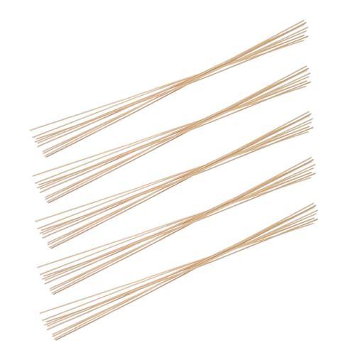 HANABASS 50 Stück Bambusstäbe Leicht für DIY Bastelprojekte Stabile und Flexible Kitesupports Vielseitig für Handheld Craft Sticks und Gartenmarkierungen von HANABASS
