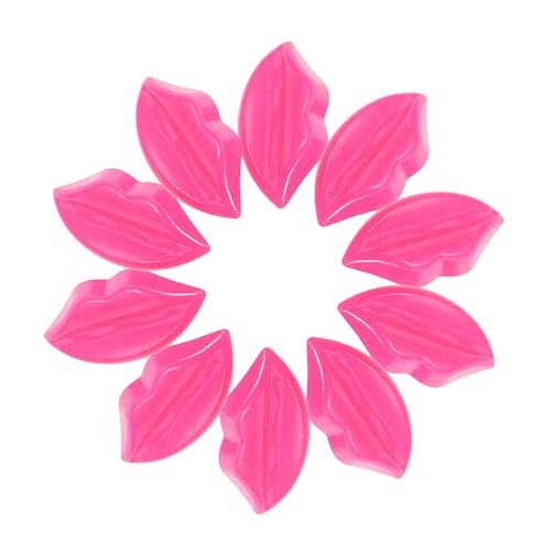 HANABASS 50 Stück Dolls Gesichtsbehördezubehör Verfügt Über Accessoires Knopf Für DIY-Kleidung Mantelknöpfe Zubehör Zum Nähen Von Hand Knöpfe in Lippenform Löcher -Taste Rosig Plastik von HANABASS