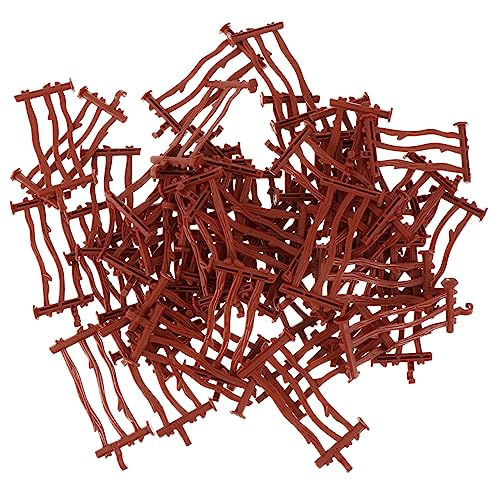 HANABASS 50 Stück Kunststoffzaun Modelle für Sandtisch Realistische DIY Farm Zäune für Farm Zubehör für Dekoration von HANABASS