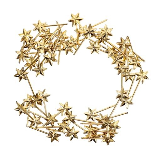 HANABASS 50 Stück Mini Hexagramm Zauberstäbe Goldene DIY Hexagramm Sticks für Bastelprojekte Einzigartige Requisiten für Partys und Kreative Dekorationen Hochwertige Bastelartikel mit von HANABASS
