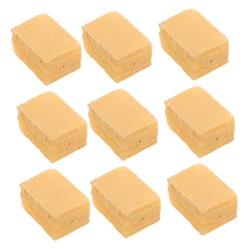 HANABASS 50 Stück Miniatur Heuballen Set Tierfutter Zubehör für Puppenhäuser Kreative Deko für Herbst und Erntedankfest Fördert und Spielspaß von HANABASS