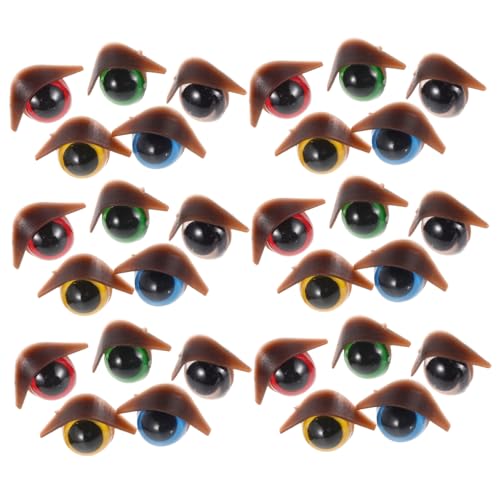 HANABASS 50 Stück Puppenaugen Augen für Kuscheltiere Augapfelperlen falsche Augen Bastelaugen für gehäkelte Stofftiere Augen für Häkeltiere Sicherheits-Augenscheiben fühlte Augäpfel Plastik HANABASS 50 Stück Puppenaugen Augen für Kuscheltiere Augapfelperlen falsche Augen Bastelaugen für gehäkelte Stofftiere Augen für Häkeltiere Sicherheits-Augenscheiben fühlte Augäpfel Plastik von HANABASS
