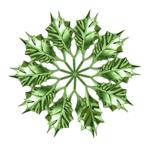 HANABASS 50 Stück Teiliges DIY Weihnachtsdeko Grüne Künstliche Stechpalmenblätter für Festliche Kränze Natürliche Weihnachtsdekoration für Basteln und Festliche Tischdeko von HANABASS