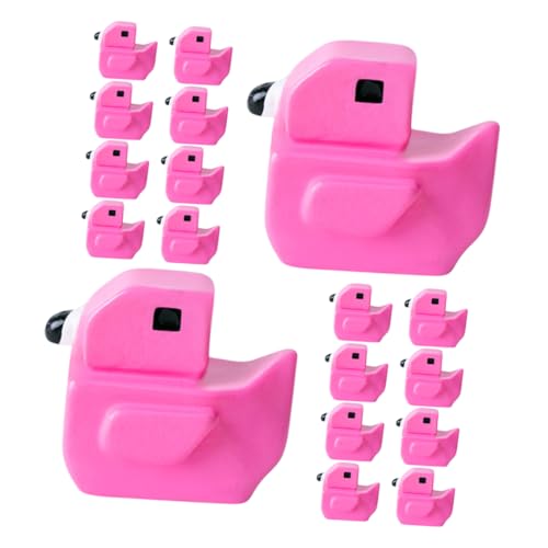 HANABASS 50 Stück Teiliges Flamingo Miniatur Kreative DIY Micro Landschaft Tierfiguren Stilvolle Gartendeko und Einzigartige Desktop Accessoires Rosa Flamingo Bastelset für Gestaltung von HANABASS