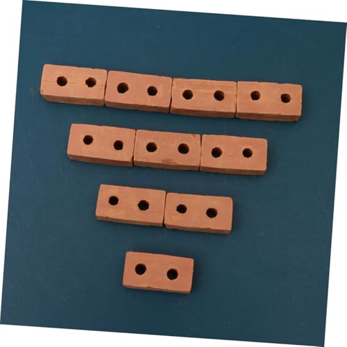 HANABASS 50 Stück Teiliges Miniatur Ziegelmodell mit Löchern Realistische Keramiksteine für DIY Sandtisch Bauzubehör Geeignet für Erwachsene zum Basteln von Haus Landschaftsmodellen HANABASS 50 Stück Teiliges Miniatur Ziegelmodell mit Löchern Realistische Keramiksteine für DIY Sandtisch Bauzubehör Geeignet für Erwachsene zum Basteln von Haus Landschaftsmodellen von HANABASS