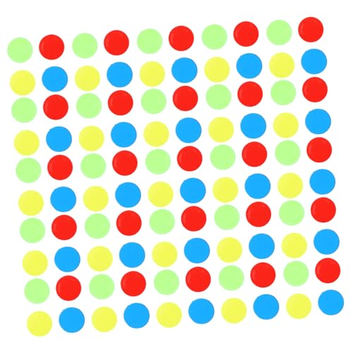 HANABASS 500 Stück Plastik Bingo Chips Bunte Zählmarken für Party Spiele Lernspielzeug Transparent Farbig Zufällige Farben für Mathe Unterricht und Bingo Spiel Zubehör Zufällige Farbe von HANABASS