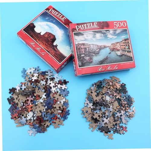 HANABASS 500 Stück Teiliges Erwachsenen Puzzle mit Monument Venedig Motiv Farbgenau Geschnitten Langlebiges Papiermaterial Fördert Geduld und Konzentration Geschenk für Teenager und von HANABASS