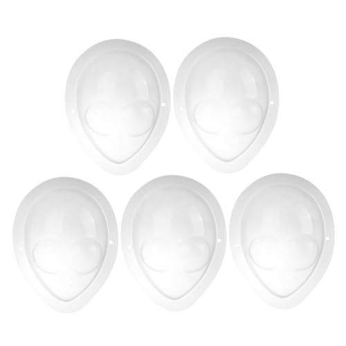 HANABASS 5Stücke Mini Puppenmaske Transparentes Zubehör für DIY Puppenhandwerk Staubdichte Gesichtsbedeckung für Loli Puppen und Plüschtiere von HANABASS