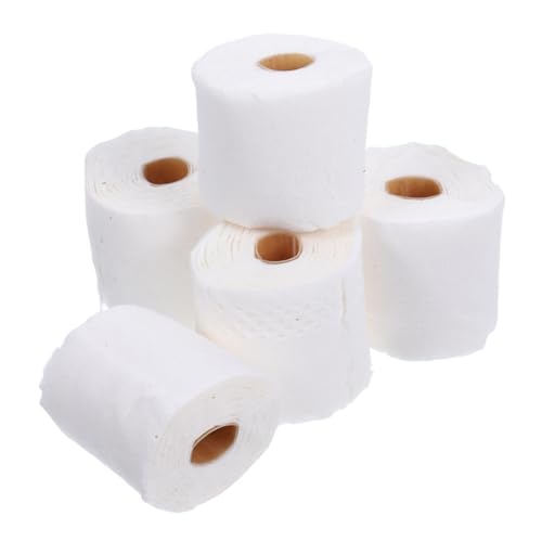 HANABASS 5Stücke Papierrollen für Puppenhaus Dekoration Mini Badezimmer Requisite Puppenhaus DIY Modell Langlebiges und Sicheres für Kreative von HANABASS