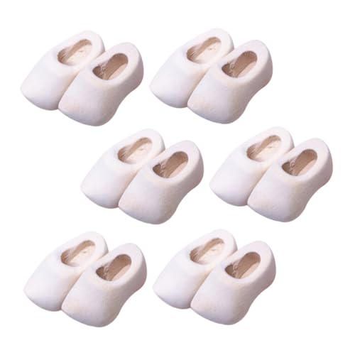 HANABASS 6 Paare Miniatur Holzschuhe zum Selbermachen Unvollendete Mini Holzclogs DIY Puppenhaus Zubehör Blanko Holzschuhe für Bastelprojekte und Miniaturdeko HANABASS 6 Paare Miniatur Holzschuhe zum Selbermachen Unvollendete Mini Holzclogs DIY Puppenhaus Zubehör Blanko Holzschuhe für Bastelprojekte und Miniaturdeko von HANABASS