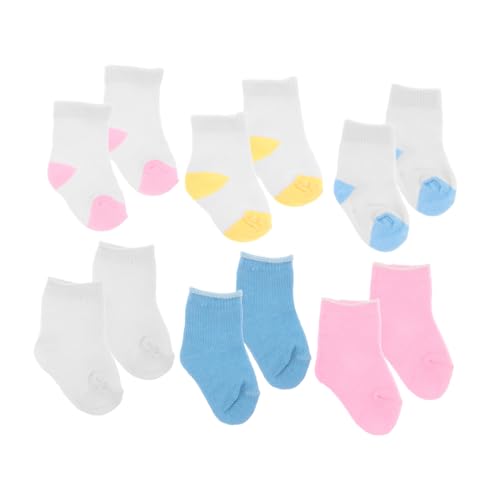 HANABASS 6 Paare Puppensocken Socken Puppen-Foto-Requisiten Puppe kostüm Puppenzubehör Puppenkleidung Accessoires Spielzeugsocken Socken für Puppe Stoff HANABASS 6 Paare Puppensocken Socken Puppen-Foto-Requisiten Puppe kostüm Puppenzubehör Puppenkleidung Accessoires Spielzeugsocken Socken für Puppe Stoff von HANABASS