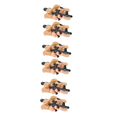 HANABASS 6 Stck. Teiliges Krabbel Soldaten aus Robustem Interaktive Armee Actionfiguren für Kleinkinder Fördert Motorische Fähigkeiten und Eltern Junge Mädchen Interaktion Beim von HANABASS