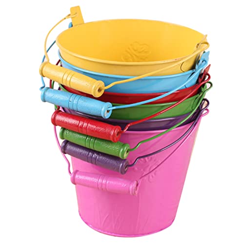 HANABASS 6 Stück Angeleimer Outdoor draußen Strand spielzeuge kinderspielzeuge Kindergarten Eimer Wassereimer- Holzgriff HANABASS 6 Stück Angeleimer Outdoor draußen Strand spielzeuge kinderspielzeuge Kindergarten Eimer Wassereimer- Holzgriff von HANABASS