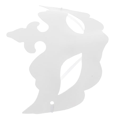 HANABASS 6 Stück DIY Handbemalte Masken Weiße Leere Masken für Cosplay Kinderbasteln und Partys für Hochzeiten Halloween und Kreative Projekte von HANABASS