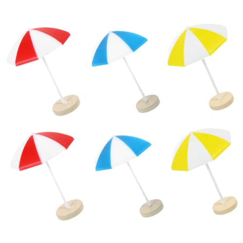HANABASS 6 Stück Fantastischer bastelset basteln für hühner Überdachung Landschaft puppenhaus deko Mini-Sonnenschirme Mini Plastik HANABASS 6 Stück Fantastischer bastelset basteln für hühner Überdachung Landschaft puppenhaus deko Mini-Sonnenschirme Mini Plastik von HANABASS