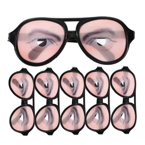 HANABASS 6 Stück Gläser fasching brille halloween brille Maskierte Brille Spaß Brille Halloween Witz Brillen überdimensioniert Halloween-Dekoration Brillengestelle für Halloween Abs Black HANABASS 6 Stück Gläser fasching brille halloween brille Maskierte Brille Spaß Brille Halloween Witz Brillen überdimensioniert Halloween-Dekoration Brillengestelle für Halloween Abs Black von HANABASS