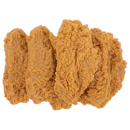 HANABASS 6 Stück Realistische Künstliche Hühnerflügel Spielzeug für Kinder Simuliertes Frittiertes Essen Foto Requisite für Spielküchen Lebensmitteldekoration PVC Material HANABASS 6 Stück Realistische Künstliche Hühnerflügel Spielzeug für Kinder Simuliertes Frittiertes Essen Foto Requisite für Spielküchen Lebensmitteldekoration PVC Material von HANABASS