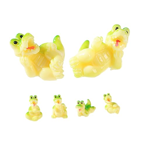 HANABASS 6 Stück Kleine Krokodil-Gadgets DIY Mini-tierfiguren Kleine Dinosaurier-spielzeuge Miniatur-alligatorspielzeug Alligator-gartendekoration Miniatur-tierfiguren Harz Grün HANABASS 6 Stück Kleine Krokodil-Gadgets DIY Mini-tierfiguren Kleine Dinosaurier-spielzeuge Miniatur-alligatorspielzeug Alligator-gartendekoration Miniatur-tierfiguren Harz Grün von HANABASS