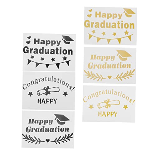 HANABASS 6 Stück Kreative Transparente Aufkleber für Luftballons zur Graduierung Party Dekoration für Unvergessliche für Abschlussfeiern Leicht Anzuwenden Sicherem Material Gefertigt HANABASS 6 Stück Kreative Transparente Aufkleber für Luftballons zur Graduierung Party Dekoration für Unvergessliche für Abschlussfeiern Leicht Anzuwenden Sicherem Material Gefertigt von HANABASS