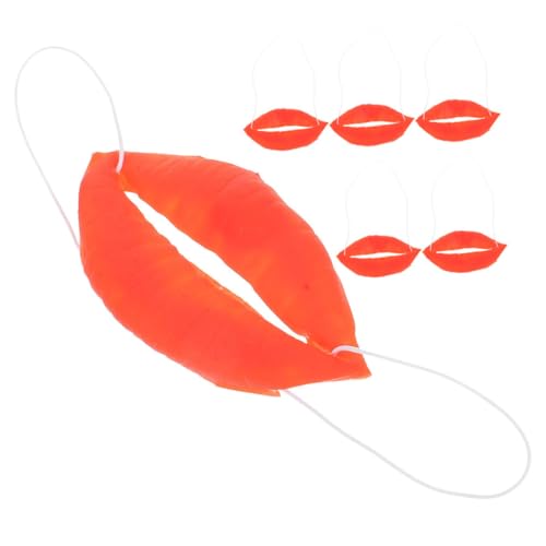 HANABASS 6 Stück Lustige Requisiten Cosplay-Wurst-Mund Wurst Mund dekorative Mundstütze großes Wurstmaul Plastik rot HANABASS 6 Stück Lustige Requisiten Cosplay-Wurst-Mund Wurst Mund dekorative Mundstütze großes Wurstmaul Plastik rot von HANABASS