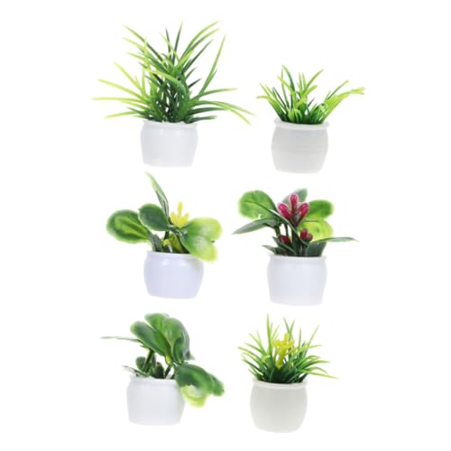HANABASS 6stücke Mini Pflanzen Modell Dekoration Realistische Bonsai Figuren Für Puppenhaus Und Garten Kunstpflanzen Für Innen Und Außendekoration HANABASS 6stücke Mini Pflanzen Modell Dekoration Realistische Bonsai Figuren Für Puppenhaus Und Garten Kunstpflanzen Für Innen Und Außendekoration von HANABASS