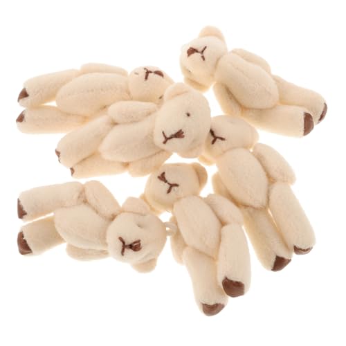 HANABASS 6 Stück Mini Plüschbären mit Wechselbaren Outfits Niedliche Kuscheltiere für Puppenhäuser Geschenkidee für Geburtstagsfeiern und Weihnachtsdekoration HANABASS 6 Stück Mini Plüschbären mit Wechselbaren Outfits Niedliche Kuscheltiere für Puppenhäuser Geschenkidee für Geburtstagsfeiern und Weihnachtsdekoration von HANABASS
