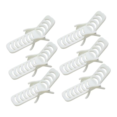 HANABASS 6 Stück Miniatur Klappstühle Stühle Möbel Strandstuhl Strandspielzeug Miniaturstuhl Mini Stuhl Für Puppenhaus Strand Miniaturspielzeug Puppenhaus Loungesessel Weißes PVC von HANABASS