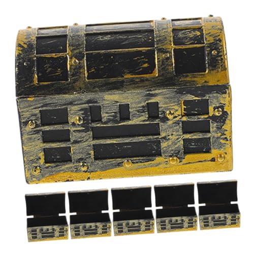 HANABASS 6 Stück Miniatur Modell Ornamente Süße Kleine Schatztruhe Miniatur Schatztruhe Mini Ornament Party Puppenhaus Zubehör Puppenhaus Möbel Golden HANABASS 6 Stück Miniatur Modell Ornamente Süße Kleine Schatztruhe Miniatur Schatztruhe Mini Ornament Party Puppenhaus Zubehör Puppenhaus Möbel Golden von HANABASS