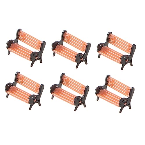 HANABASS 6 Stück Miniatur Parkbänke aus Realistische Mini Bänke für Puppenhaus Modellbau DIY Dekoration Leicht und Detailgetreu für Garten Innenraum und Bastelszenen HANABASS 6 Stück Miniatur Parkbänke aus Realistische Mini Bänke für Puppenhaus Modellbau DIY Dekoration Leicht und Detailgetreu für Garten Innenraum und Bastelszenen von HANABASS
