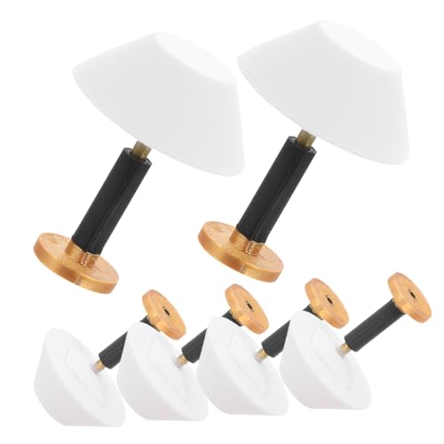 HANABASS 6 Stück Miniatur Tischlampe aus Kunststoff Winzige Nachttischlampe für Puppenhaus-Dekoration Leichte Mini Schreibtischlampe für Mikro-Landschaft und Möbelmodelle von HANABASS
